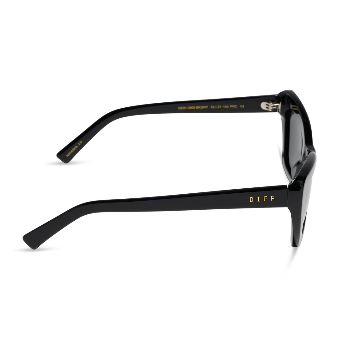 Adriana Black Grey Sunglasses