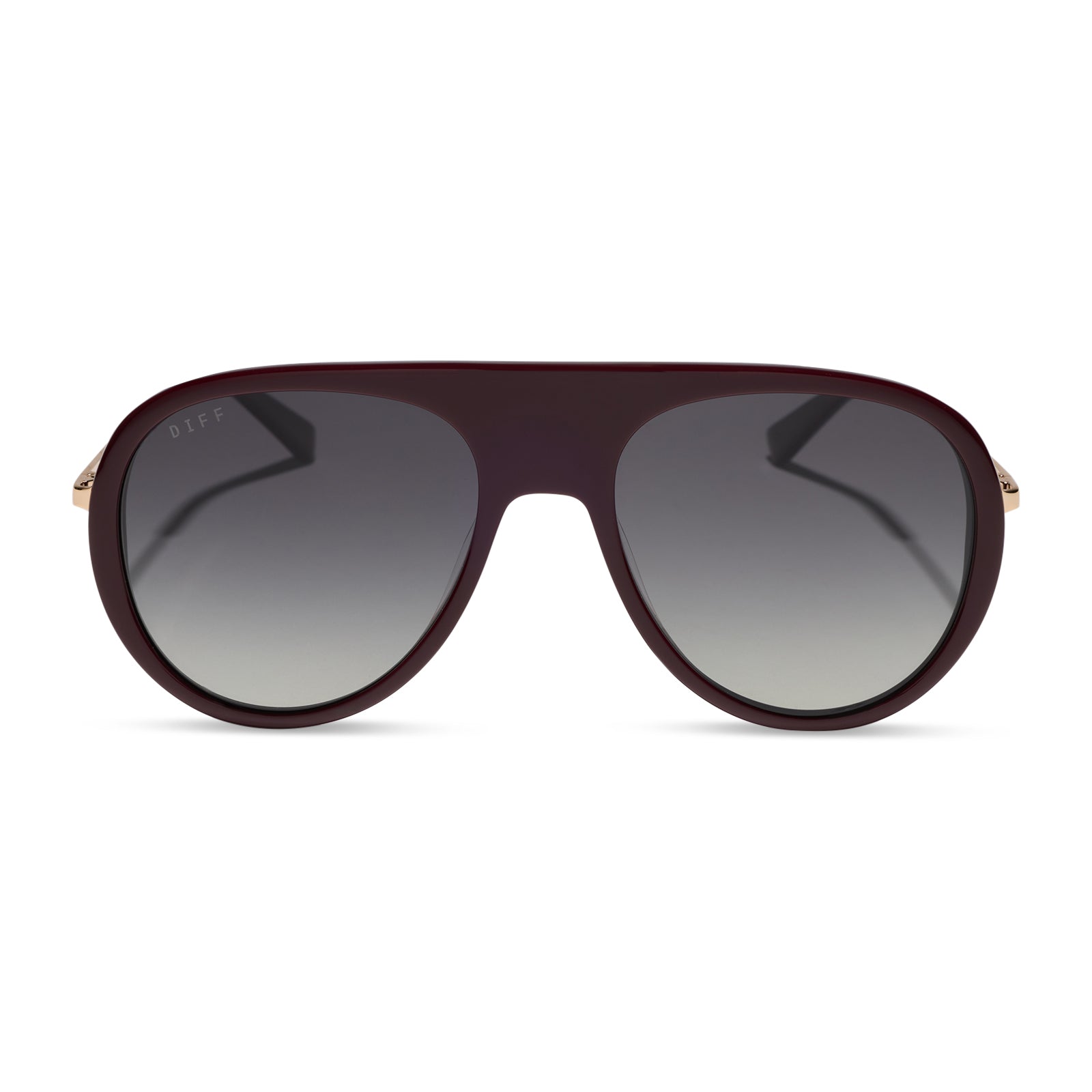 Cleo Dark Cherry Laqcuer Grey Gradient