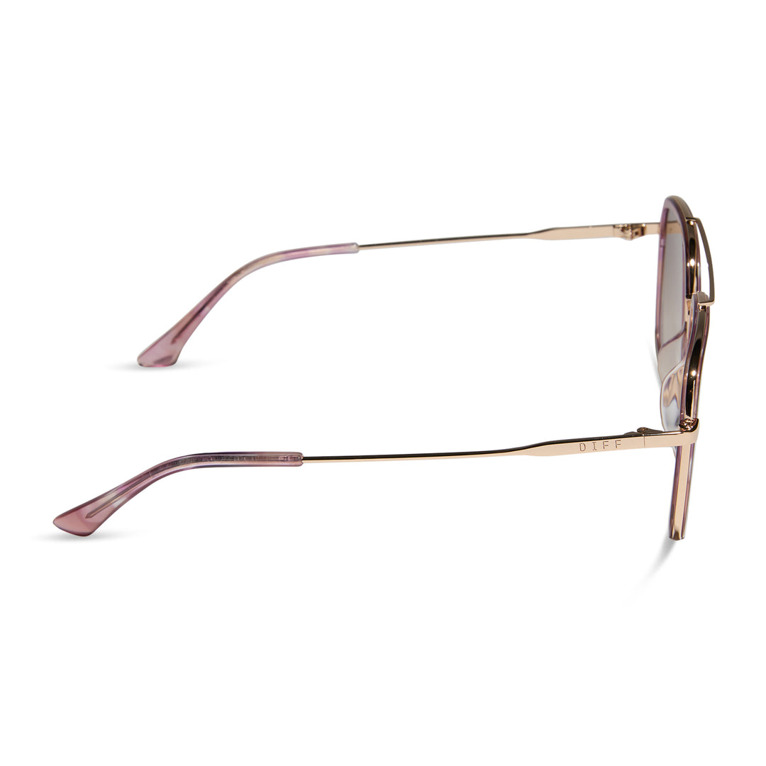 Jordan Pink Fleur Brown Gradient Sunglass