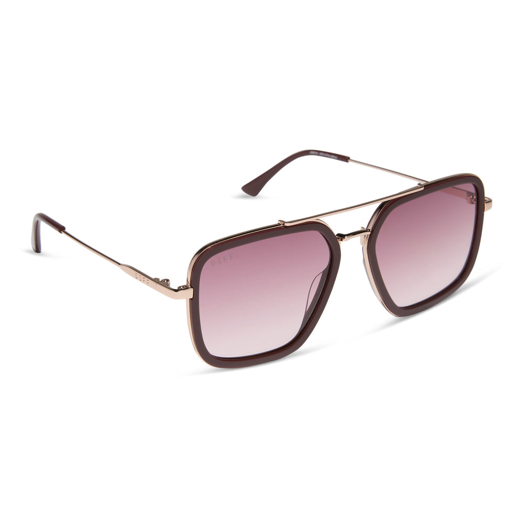 Jordan Rugby Red Burgundy Gradient Sunglasses