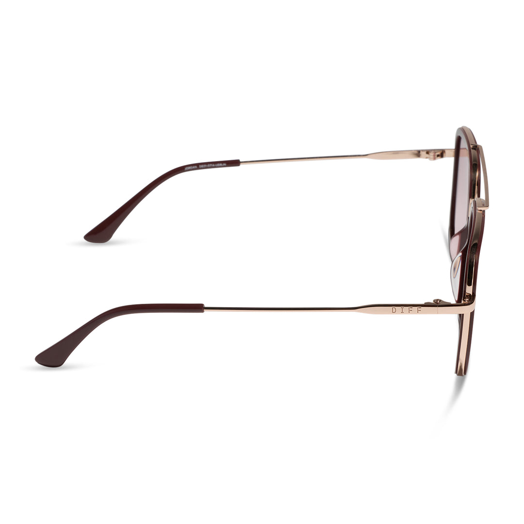 Jordan Rugby Red Burgundy Gradient Sunglasses