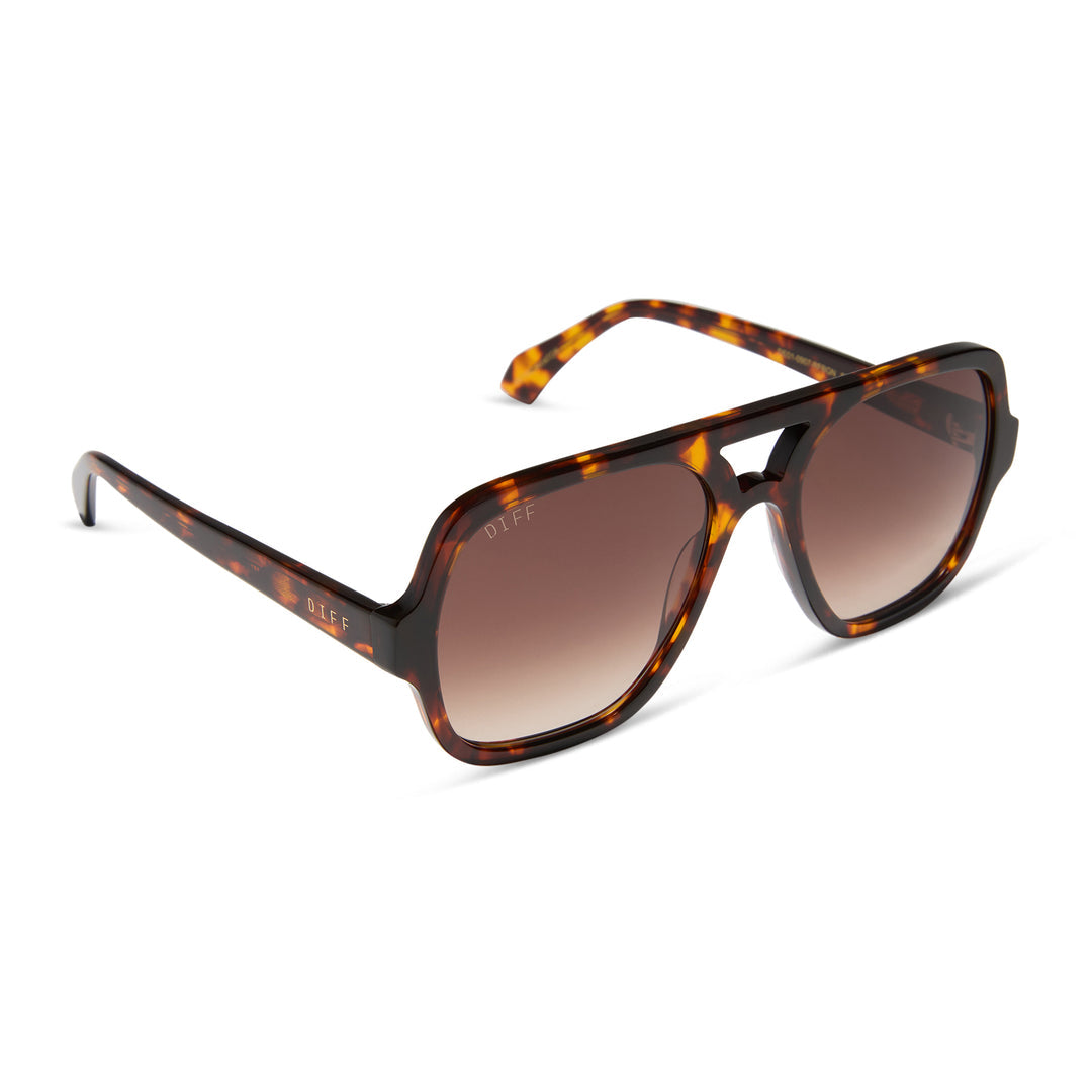 Layton Rich Tortoise Brown Gradient Sunglasses
