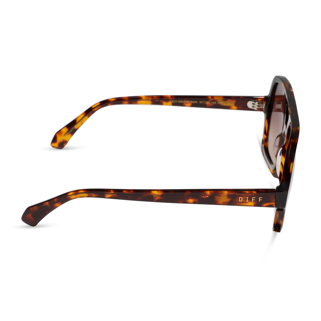 Layton Rich Tortoise Brown Gradient Sunglasses