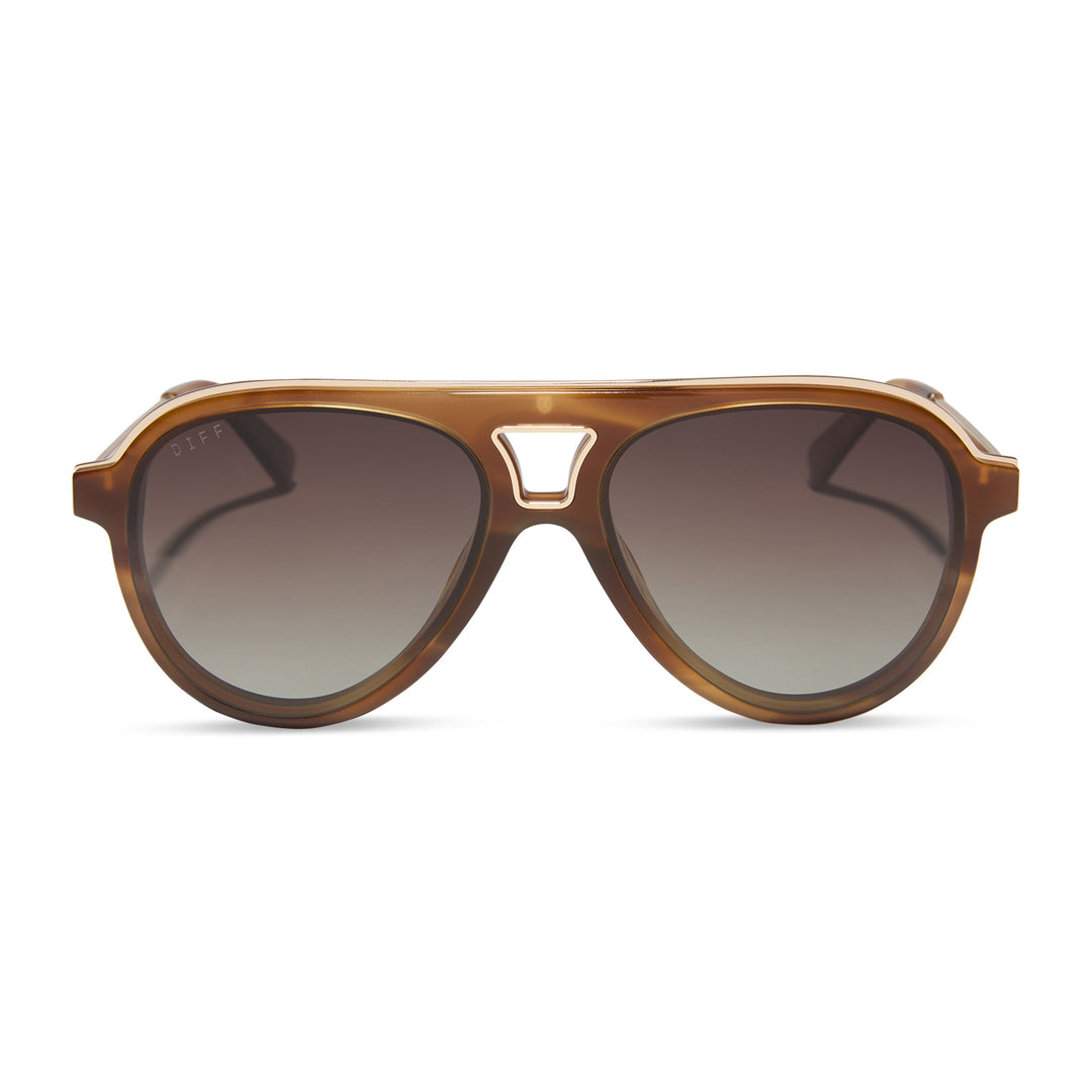 Tosca IlI Tawny Tortoise + Brown Gradient Glasses