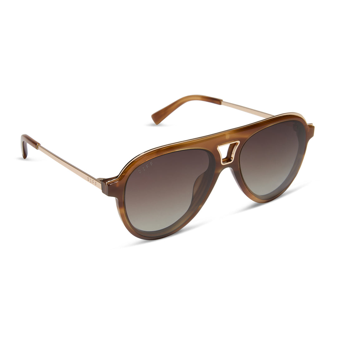 Tosca IlI Tawny Tortoise + Brown Gradient Glasses