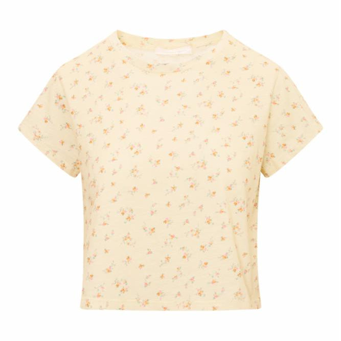 Rubin Cropped Tee Lemon Haze