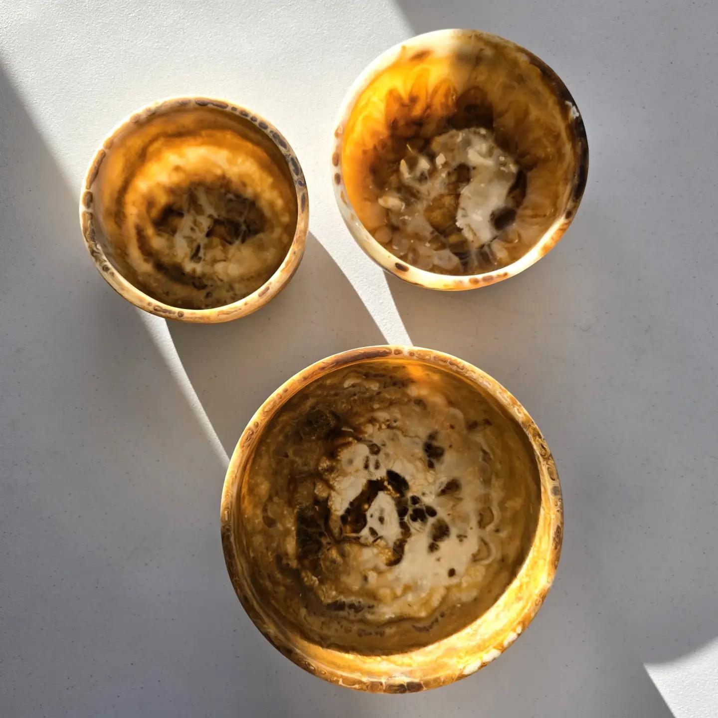 Resin Serving Bowls - Set of 3