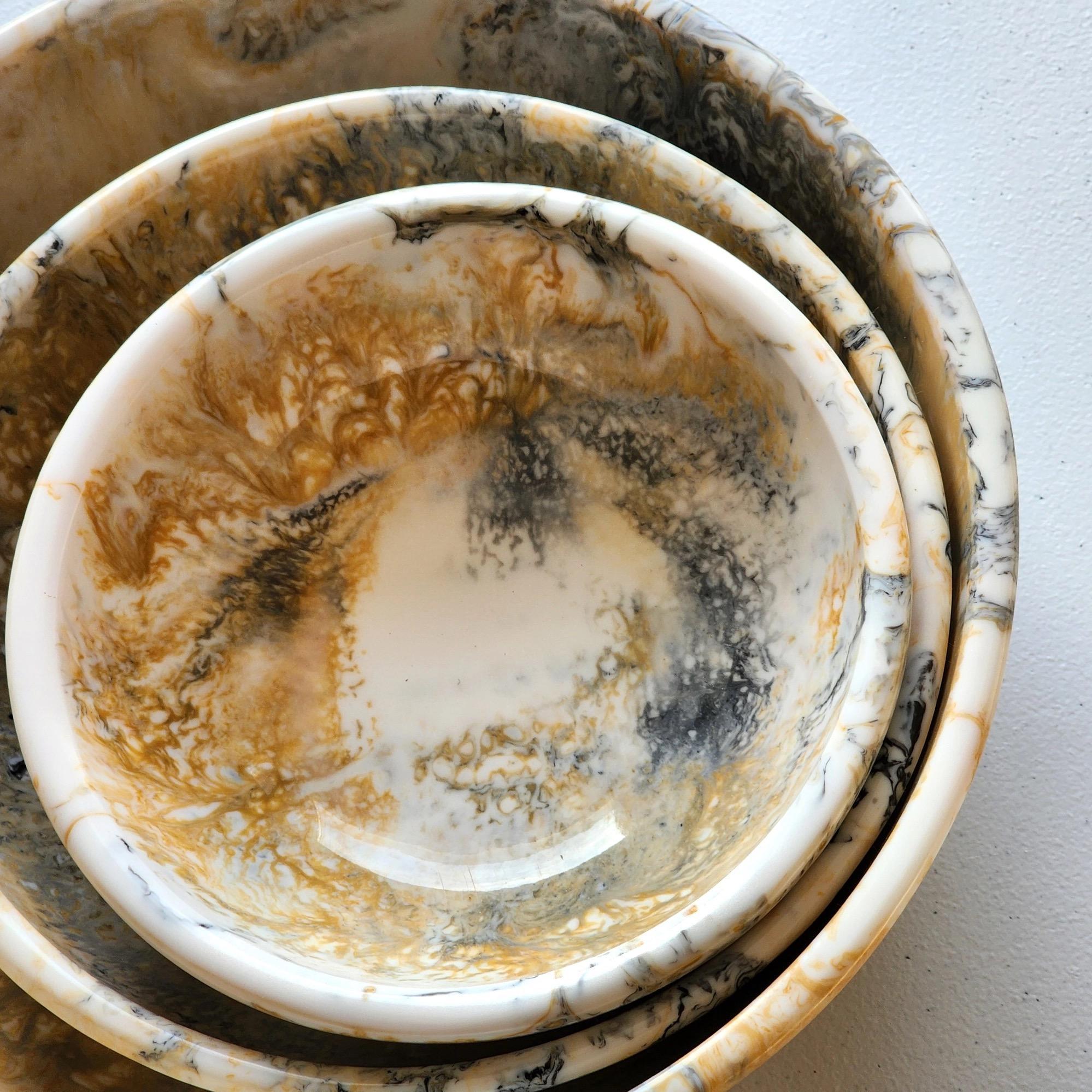 Resin Serving Bowls - Set of 3