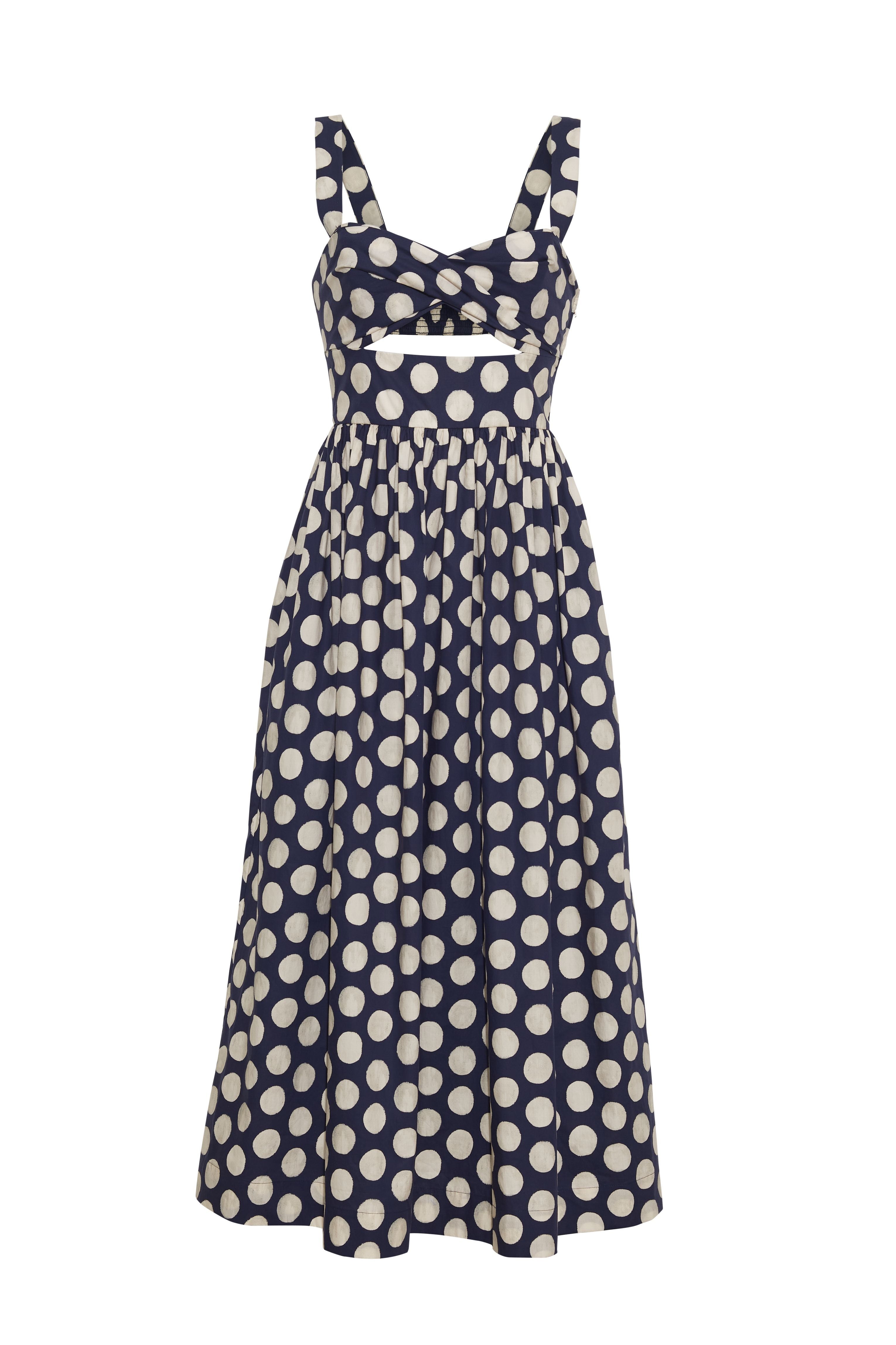 Clover Dress Celeste Dot Navy