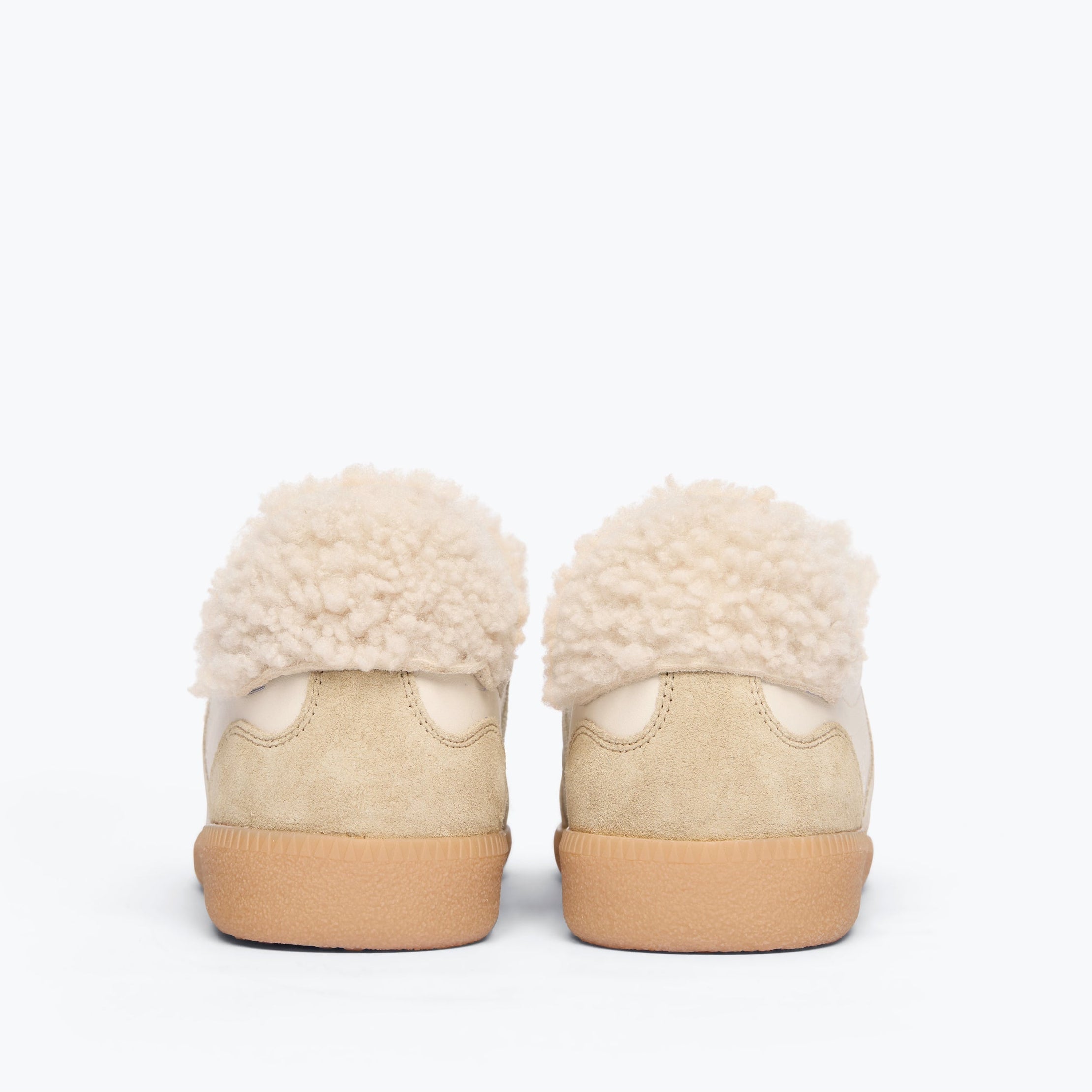 Jackie Shoe Stucco Suede Shearling