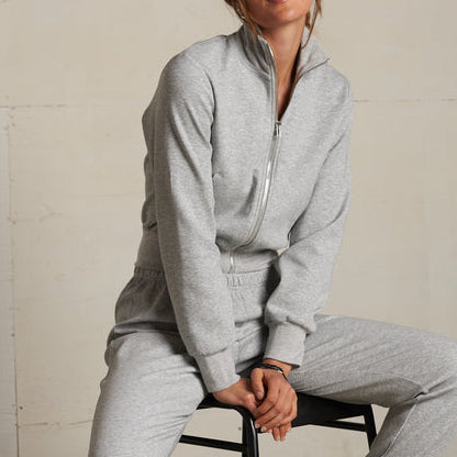 Milana Travel Track Jacket Heather Grey