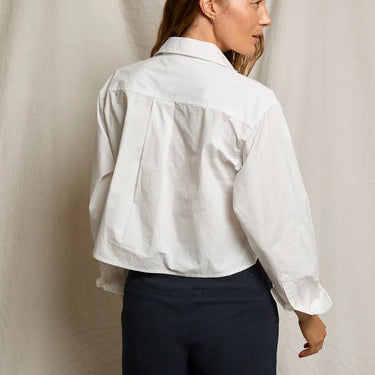 Naomi Cotton Poplin Shirt White