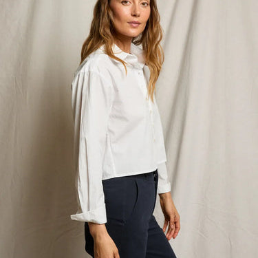 Naomi Cotton Poplin Shirt White