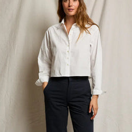 Naomi Cotton Poplin Shirt White