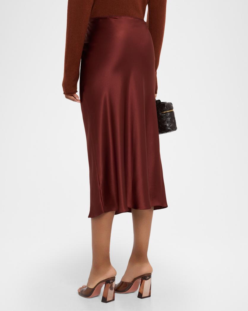 Miranda D Scallop Pull On Skirt Cabernet
