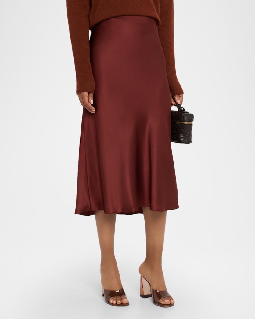 Miranda D Scallop Pull On Skirt Cabernet
