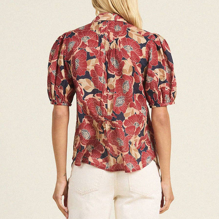 Nadine Blouse Oleander Rouge