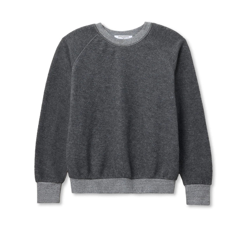 Ziggy Inside Out Shrunken Crew Dark Heather Grey