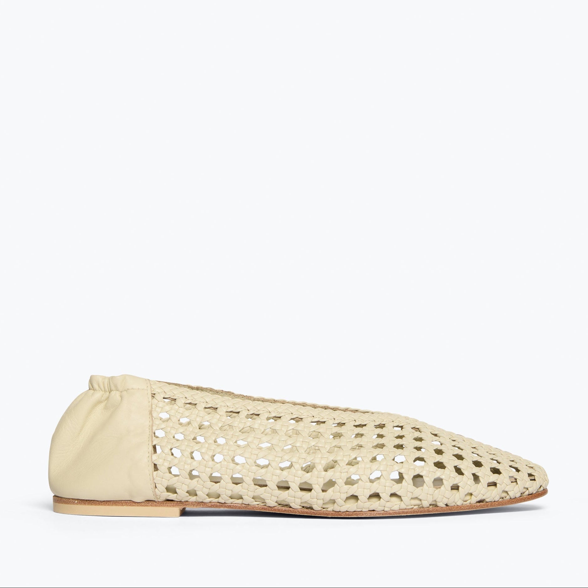 Riley Shoe Vanilla Woven Calf