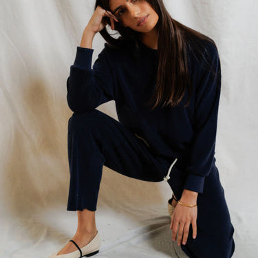 Saylor Terry Sweatshirt Navy '26