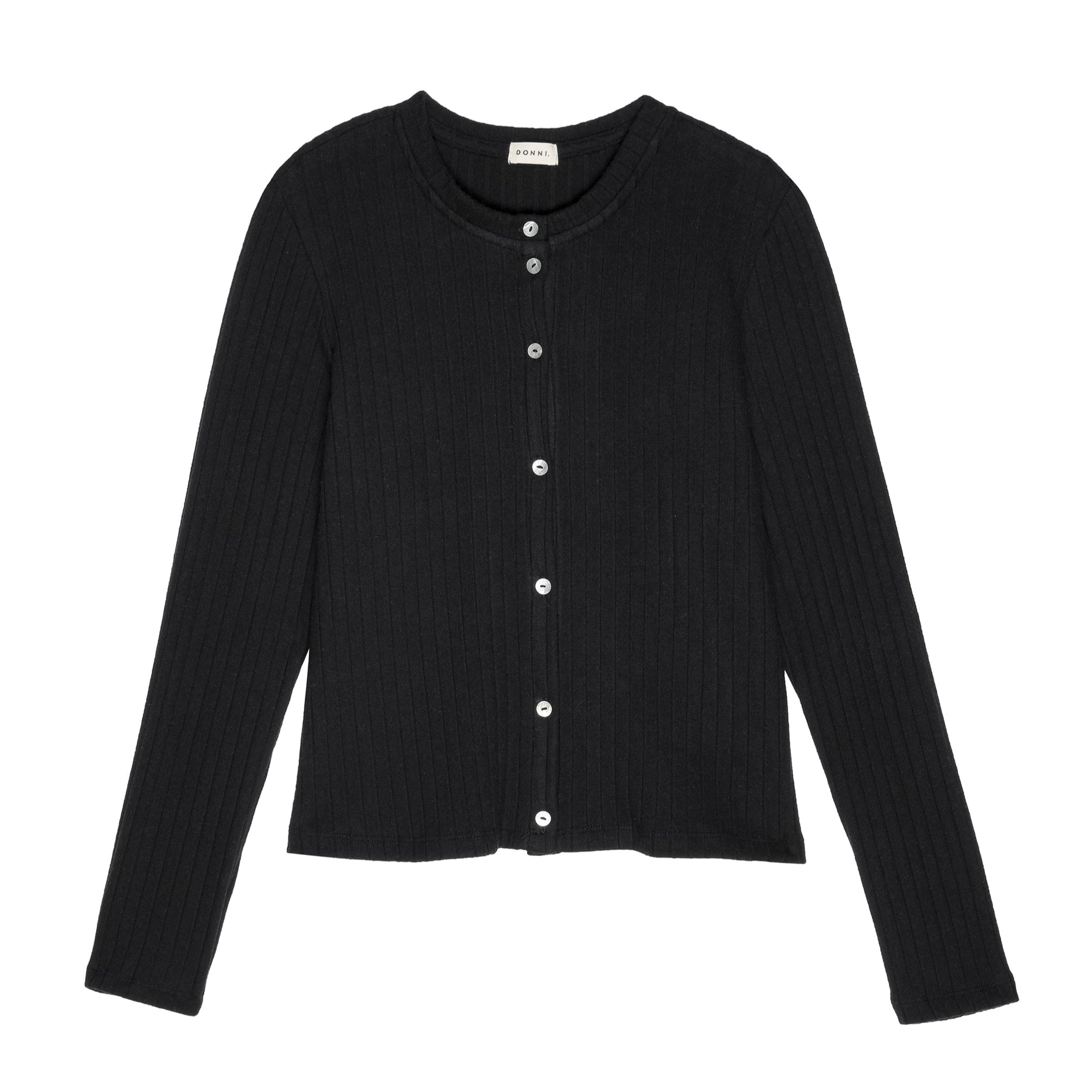The Sweater Rib Cardi Jet