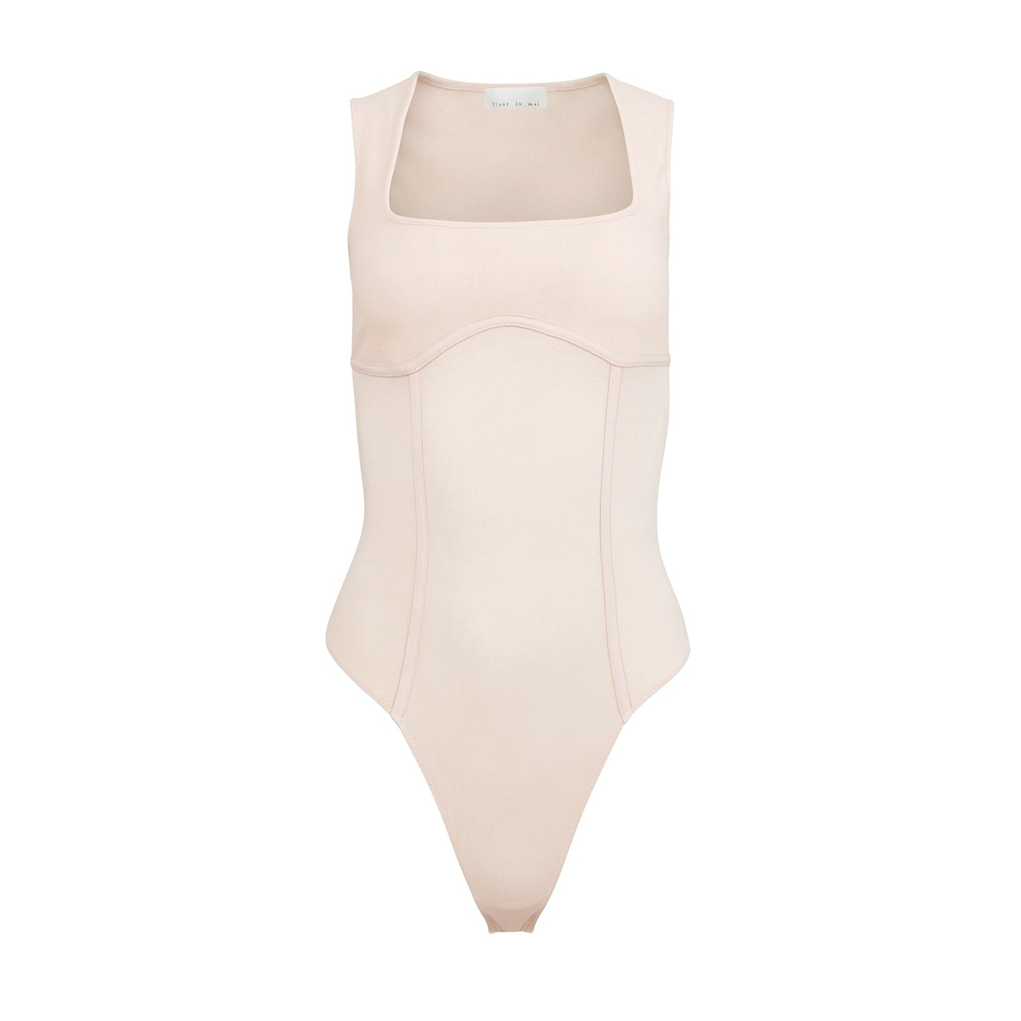 Organic Cotton Scoop Bodysuit Tahini