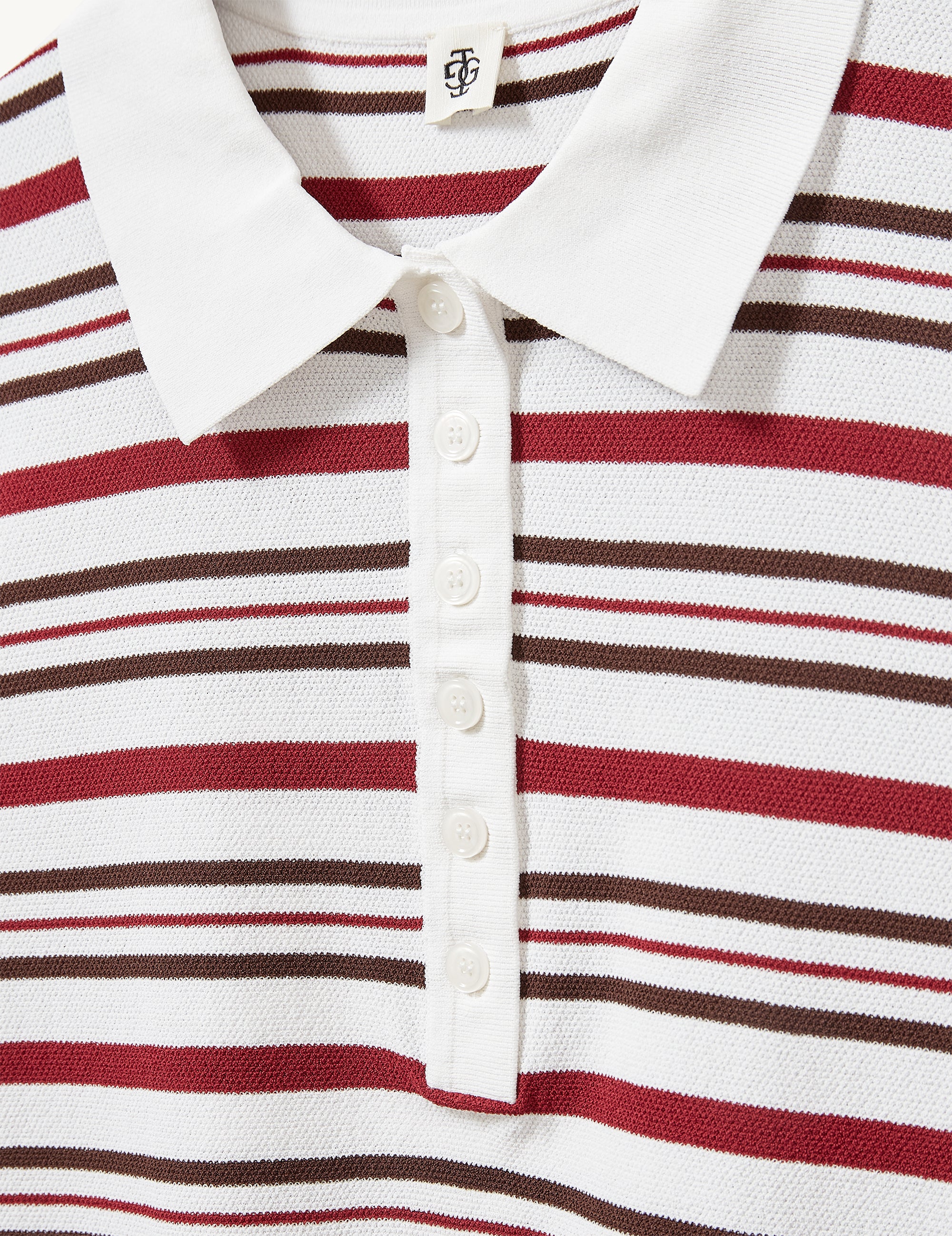 Madison Button Polo Vino