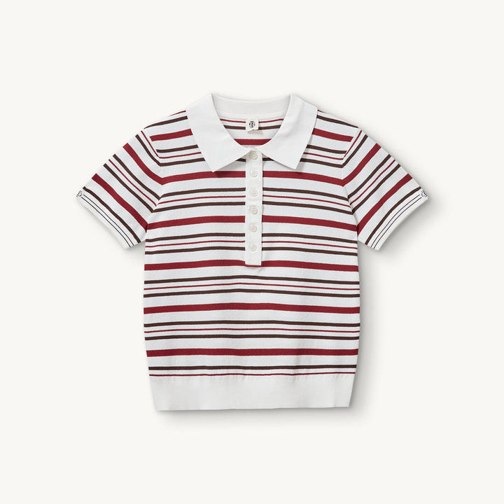 Madison Button Polo Vino