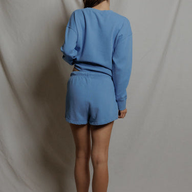 Layla French Terry Shorts Pacific Blue