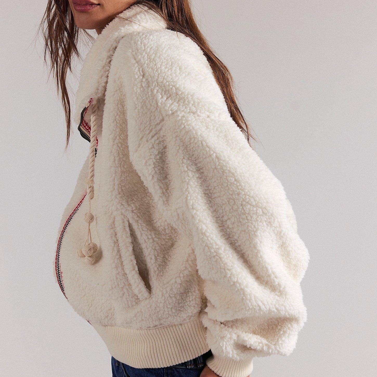 Alpine Sherpa Cardi White Swan