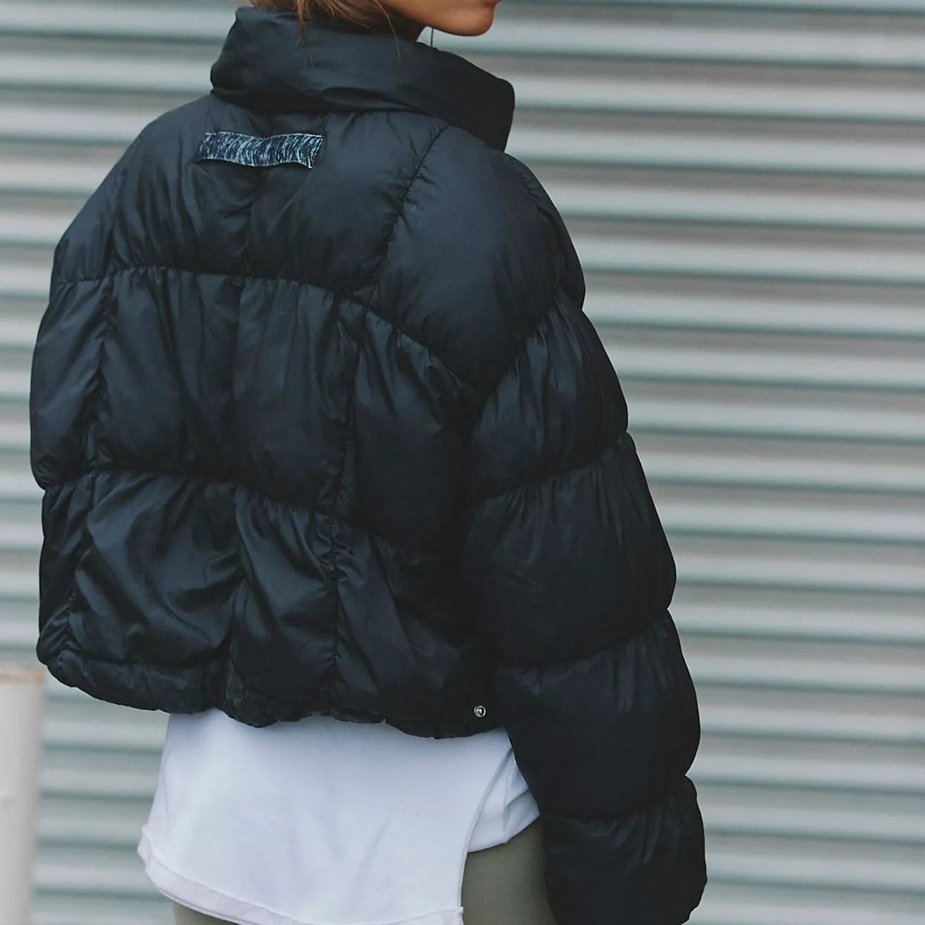 In A Bubble Puffer Jacket Black