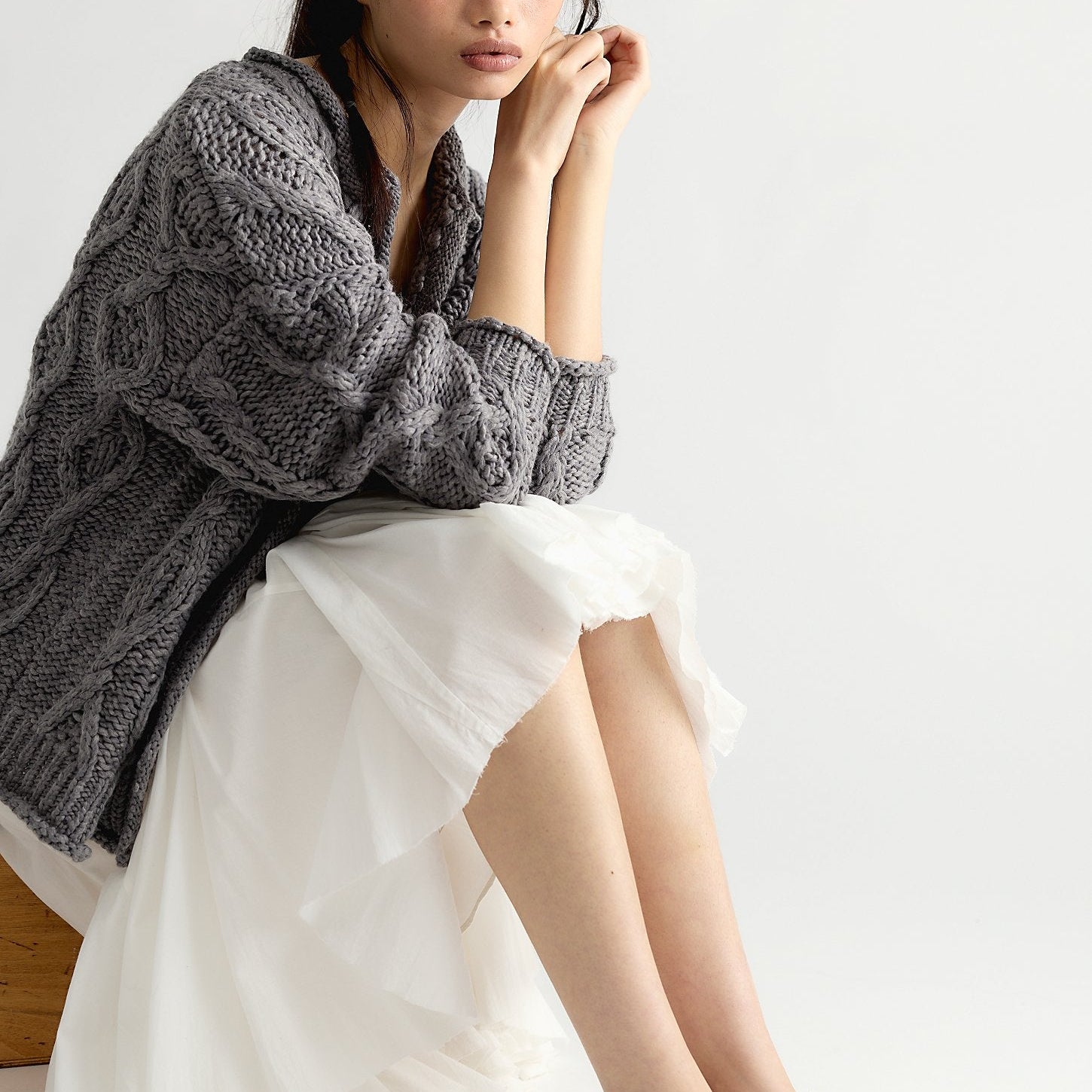 Opal Cardigan Steel Grey