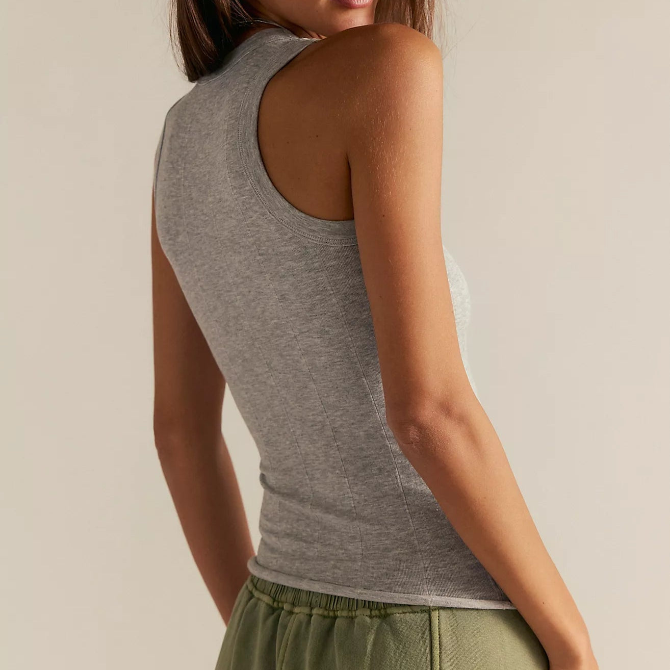 So Soft Modal Tank Heather Grey
