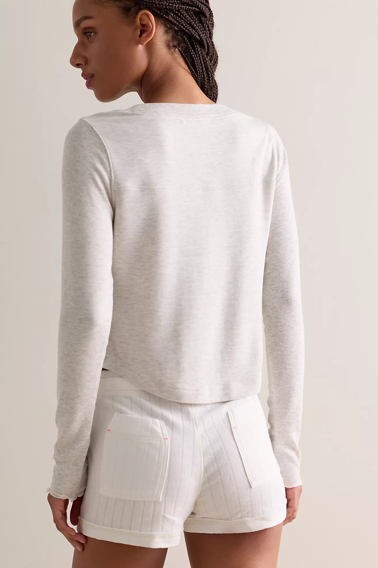 Dream State Henley Top Heather
