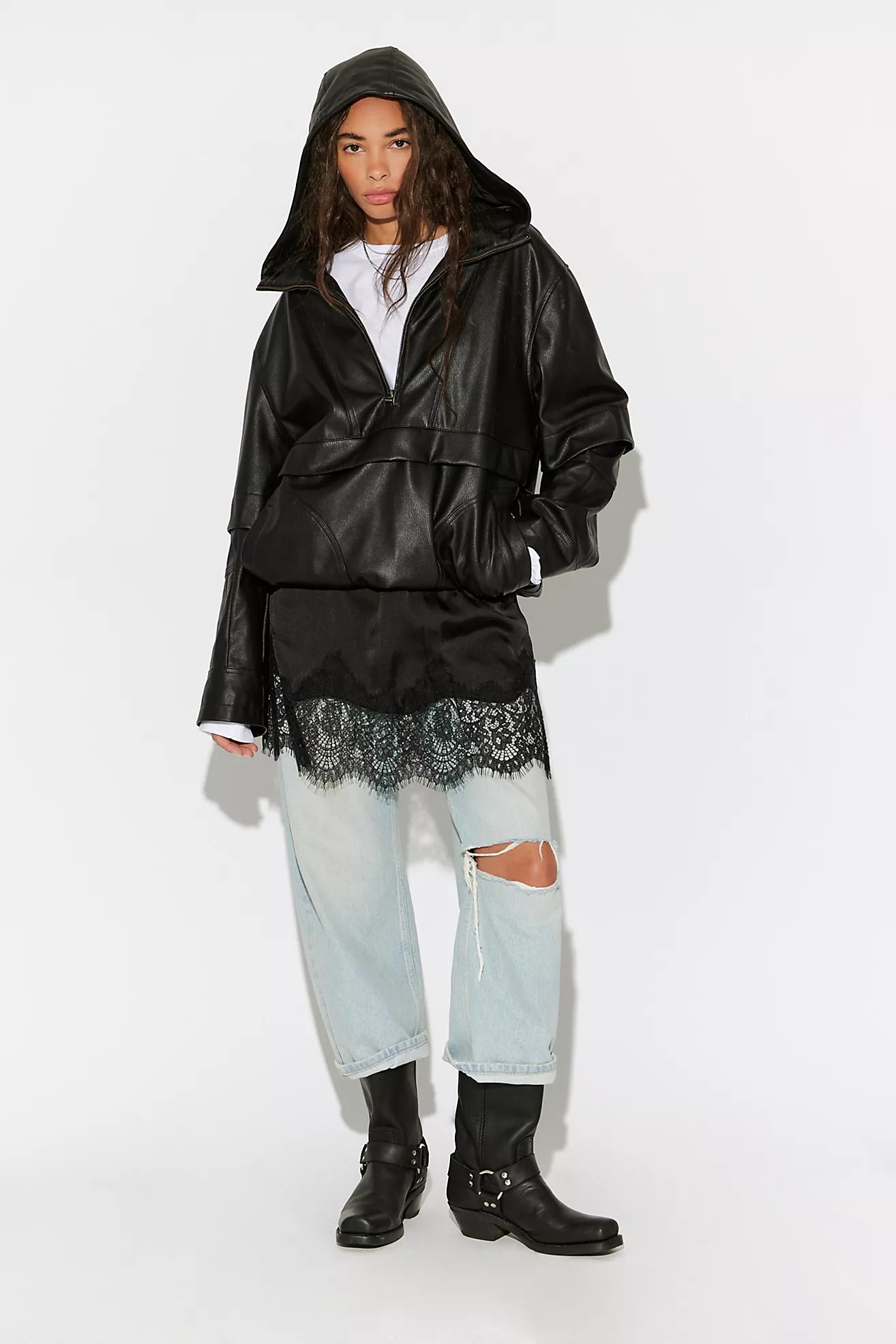 Meet In The Middle Half Skirt Black