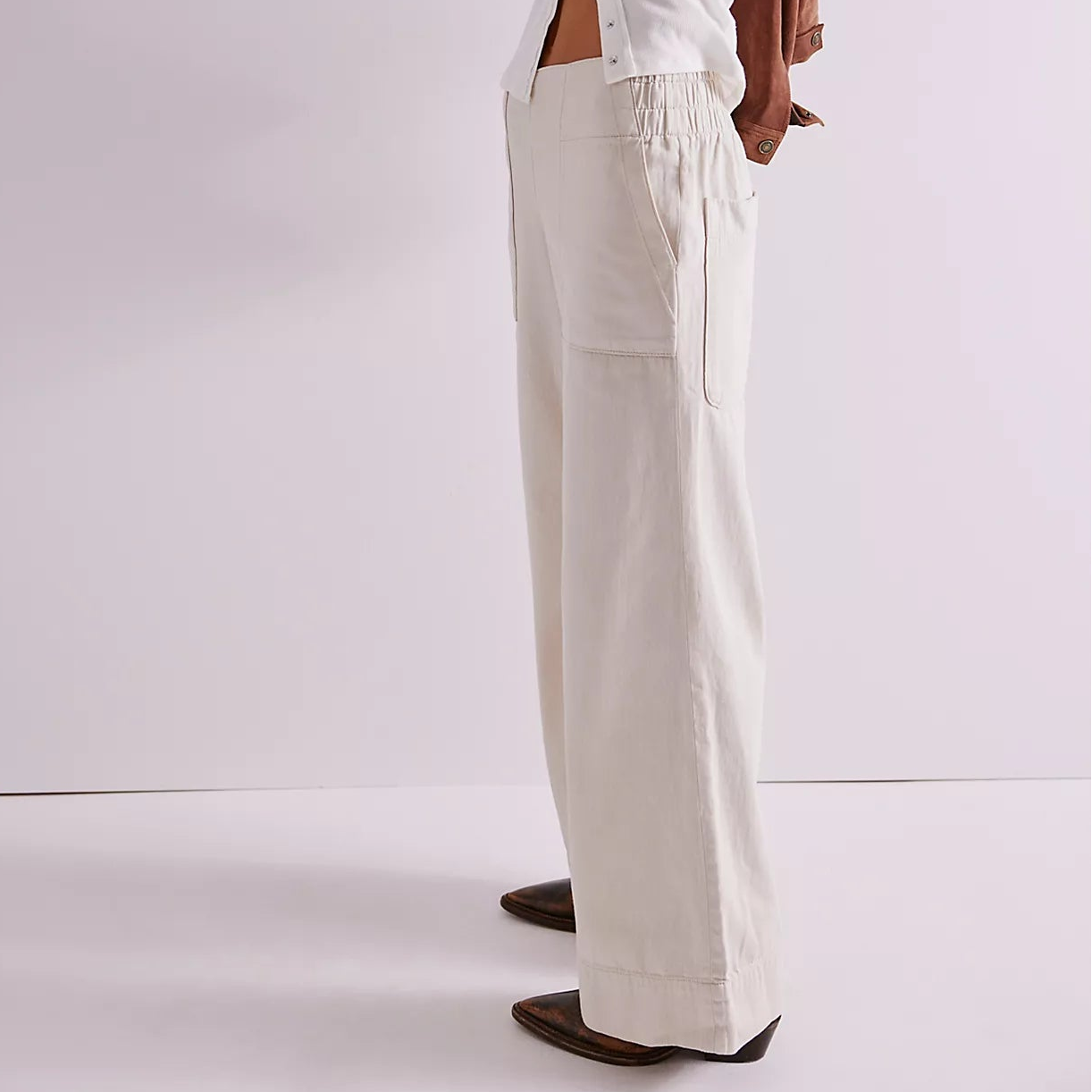 Breezy Denim Pull On Bright Lights