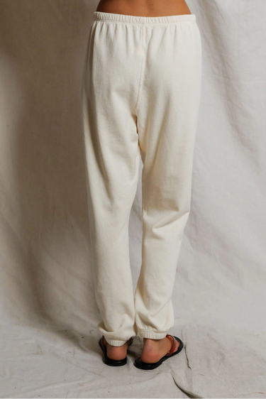 Johnny French Terry Sweatpant Bright Ivory