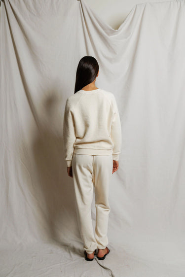 Ziggy Inside Out Fleece Crew Bright Ivory