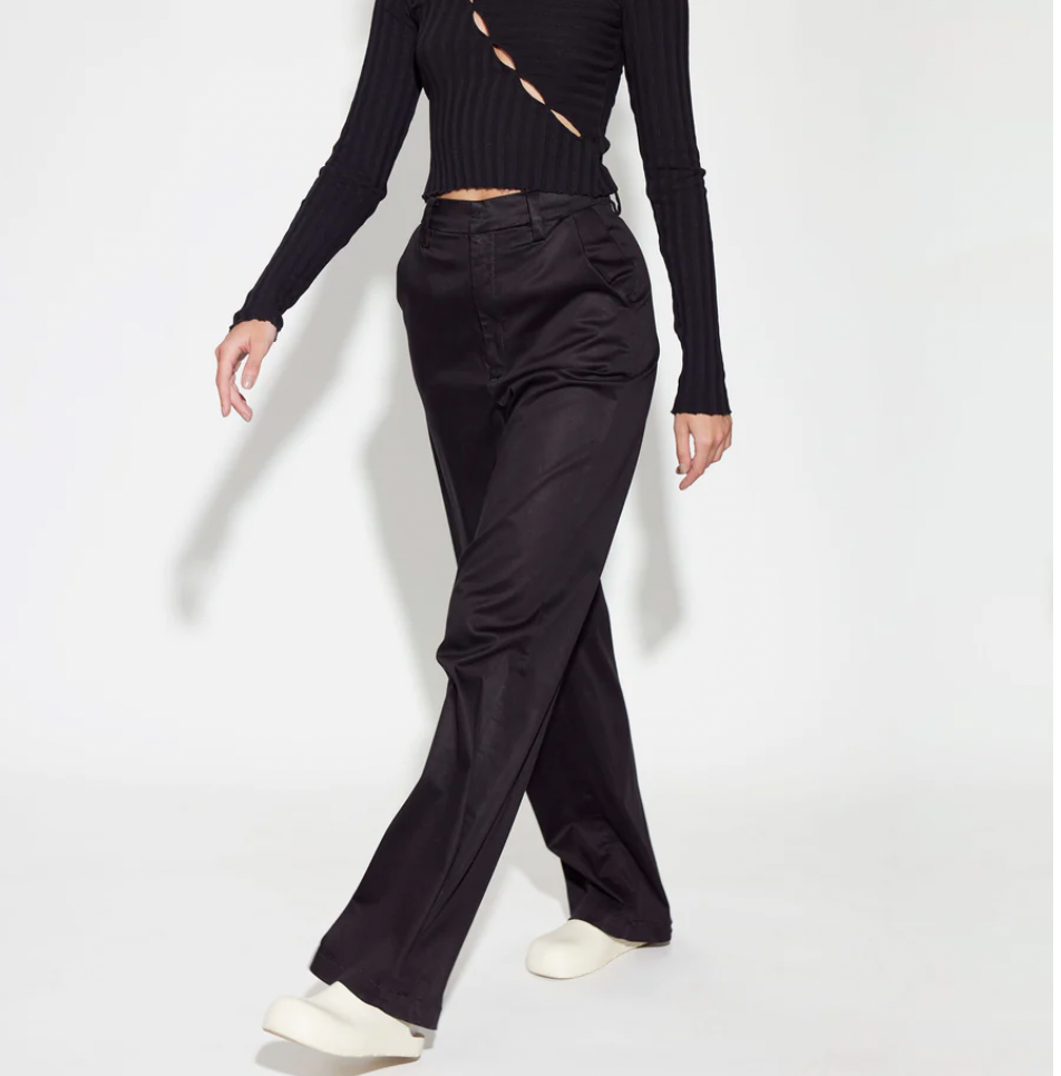 London Relaxed Pant Jet Black